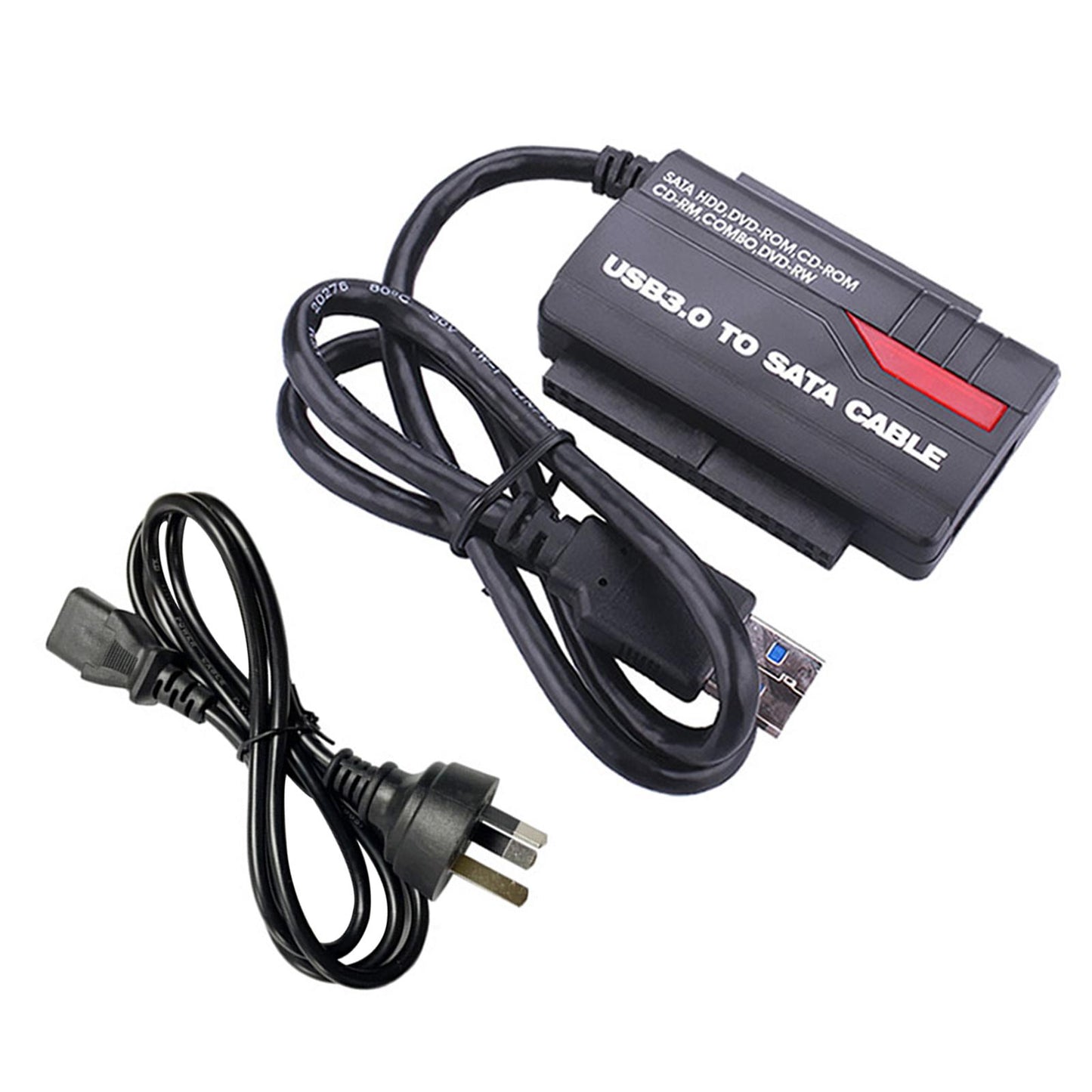 SATA to USB 3.0 Adapter DC Power Interface IDE Interface for Hard Drive