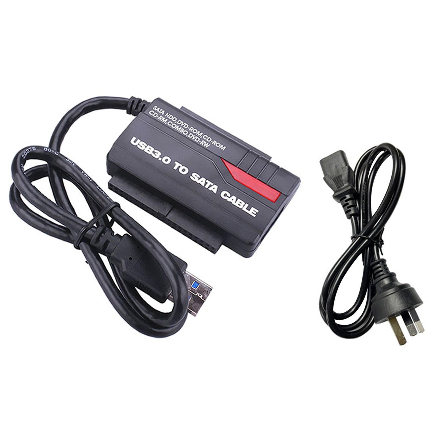 SATA to USB 3.0 Adapter DC Power Interface IDE Interface for Hard Drive
