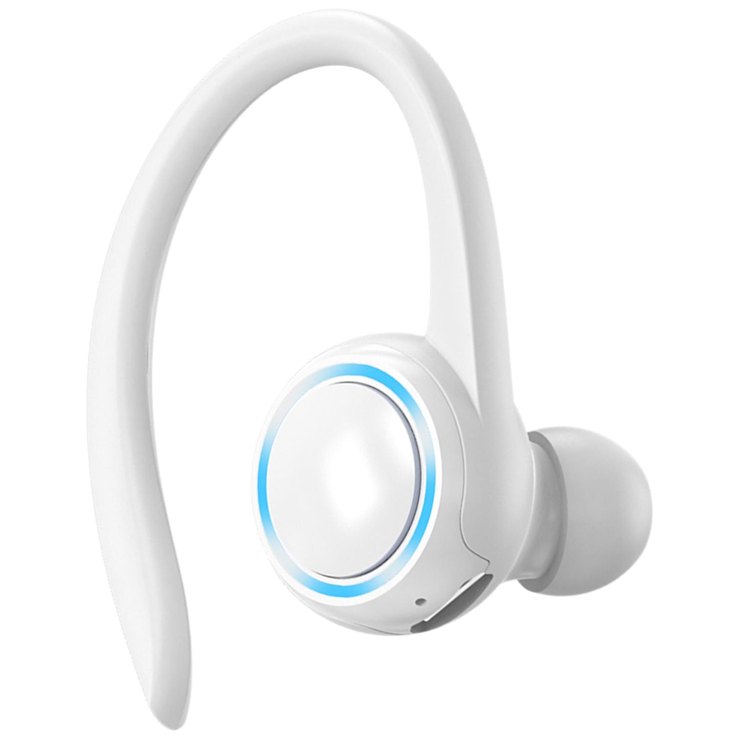 Sweatproof Wireless Bluetooth Headset Ear Hook In-Ear Earbuds Running White
