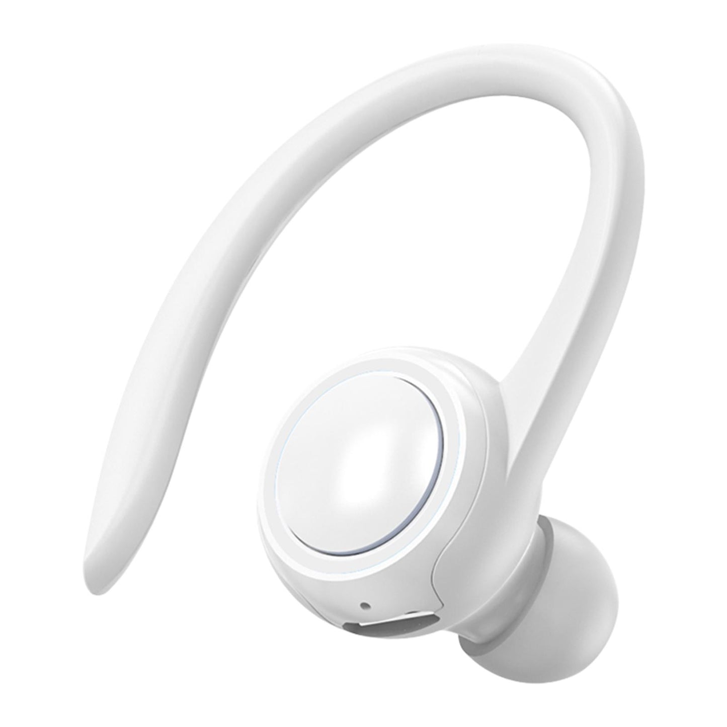 Sweatproof Wireless Bluetooth Headset Ear Hook In-Ear Earbuds Running White