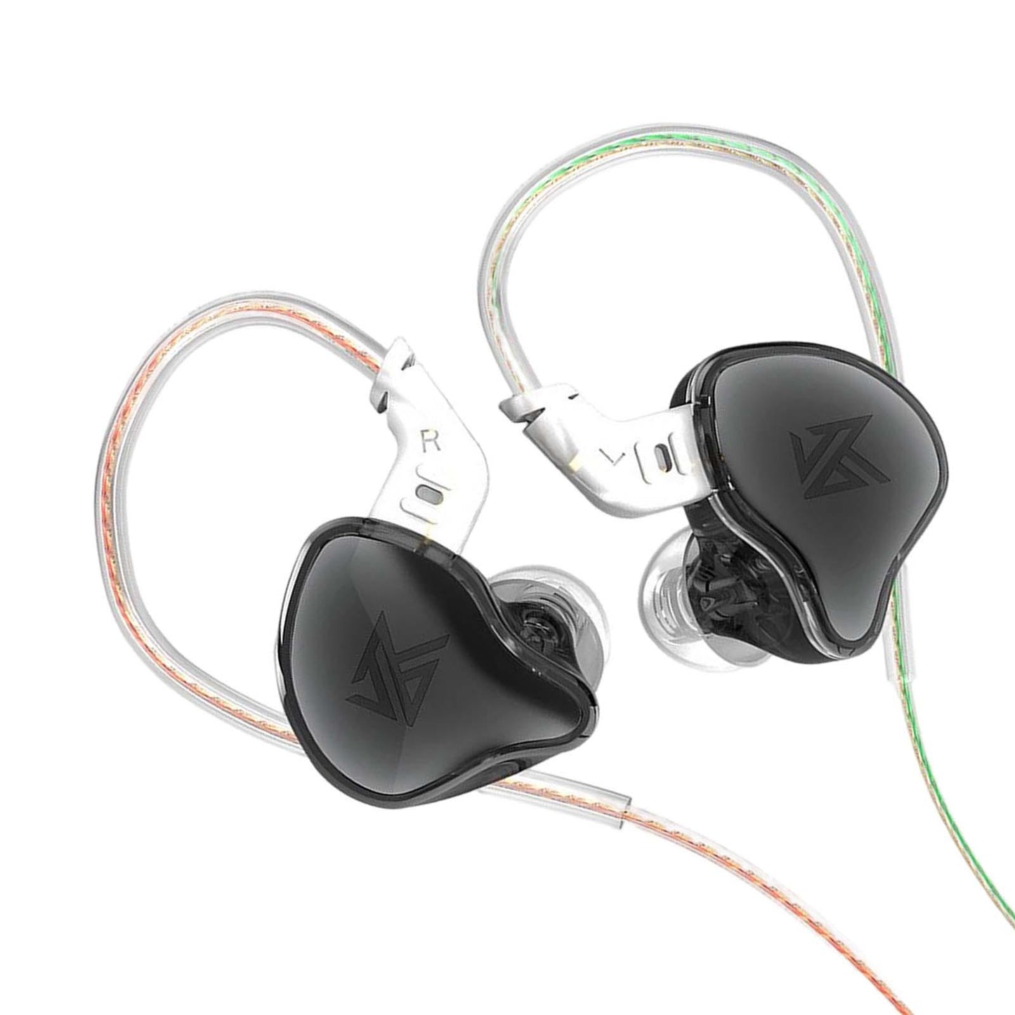 3.5mm Wired Earphones Noise Cancelling 10mm Moving Unit Black No Mic