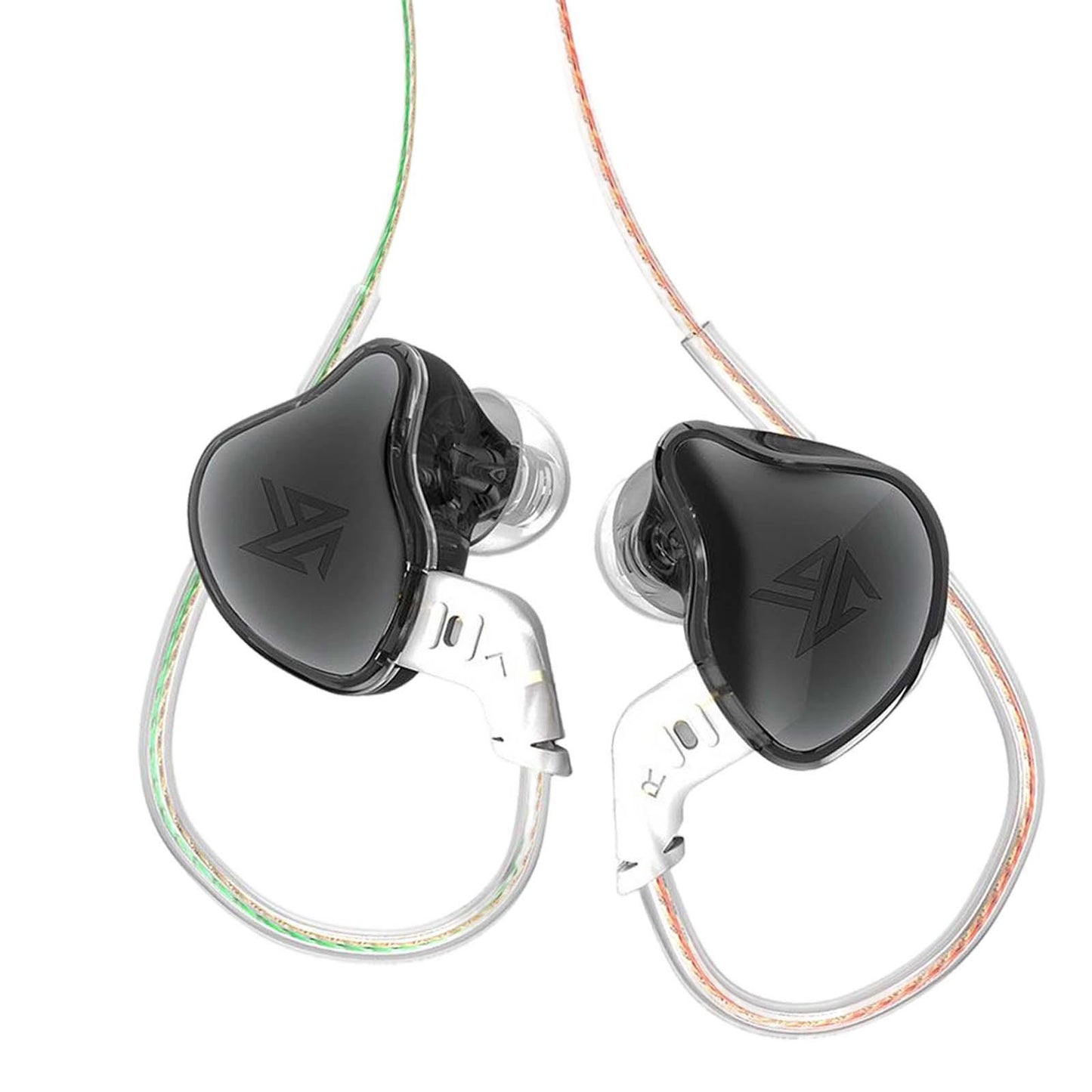 3.5mm Wired Earphones Noise Cancelling 10mm Moving Unit Black No Mic