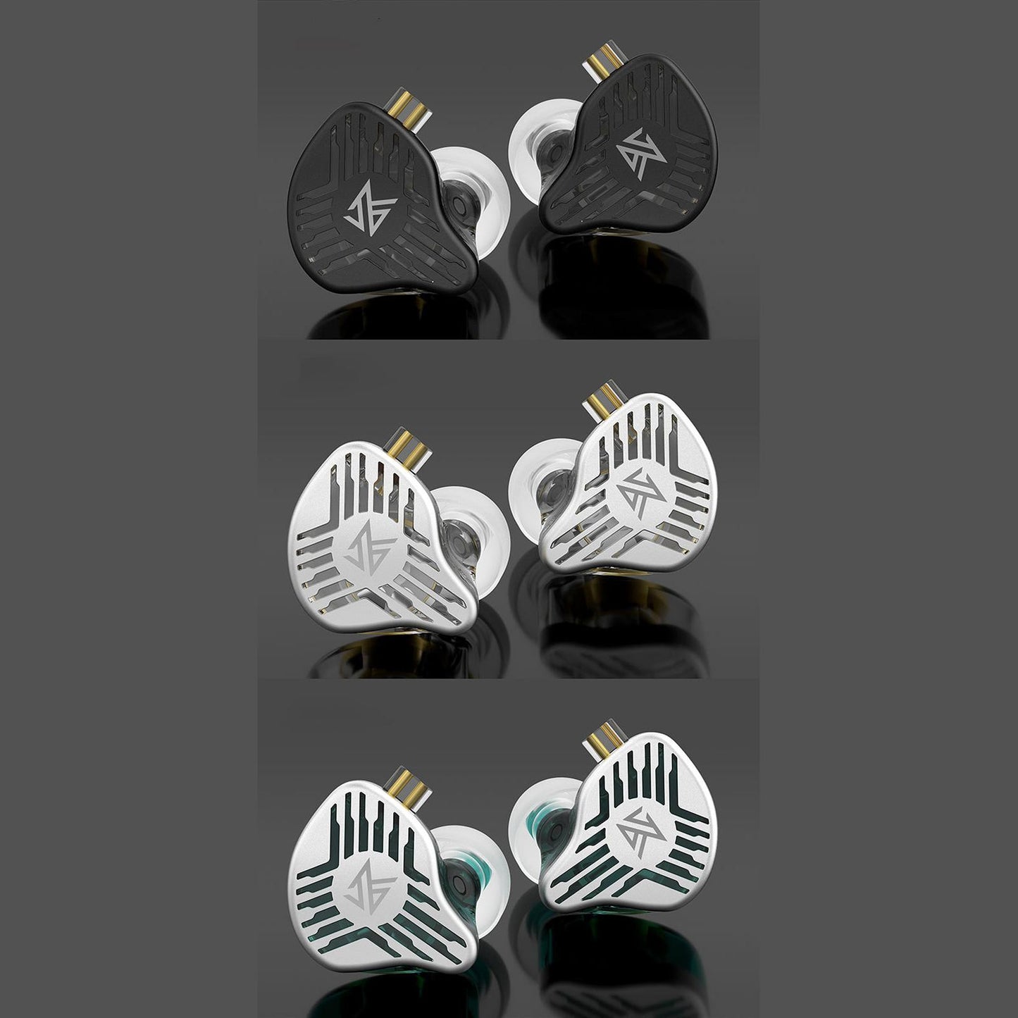 in Ear Earphones Dynamic Driver Bass Monitor for Music Enthusiast Singer Green Standard