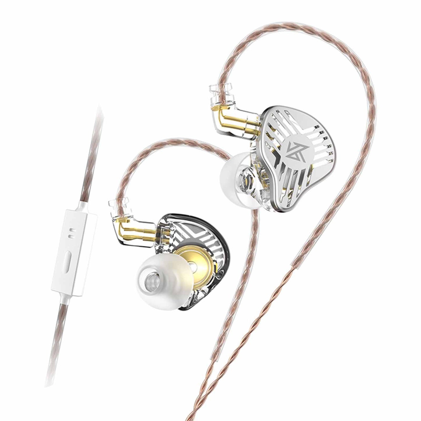 in Ear Earphones Dynamic Driver Bass Monitor for Music Enthusiast Singer Clear with Mic