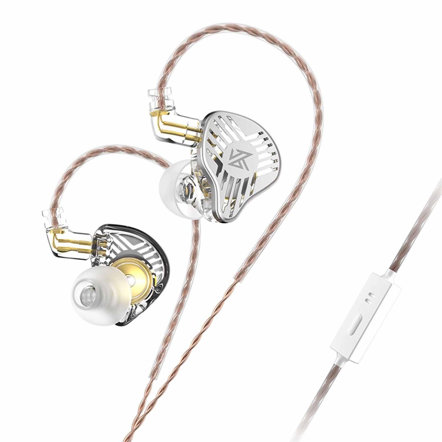 in Ear Earphones Dynamic Driver Bass Monitor for Music Enthusiast Singer Clear with Mic