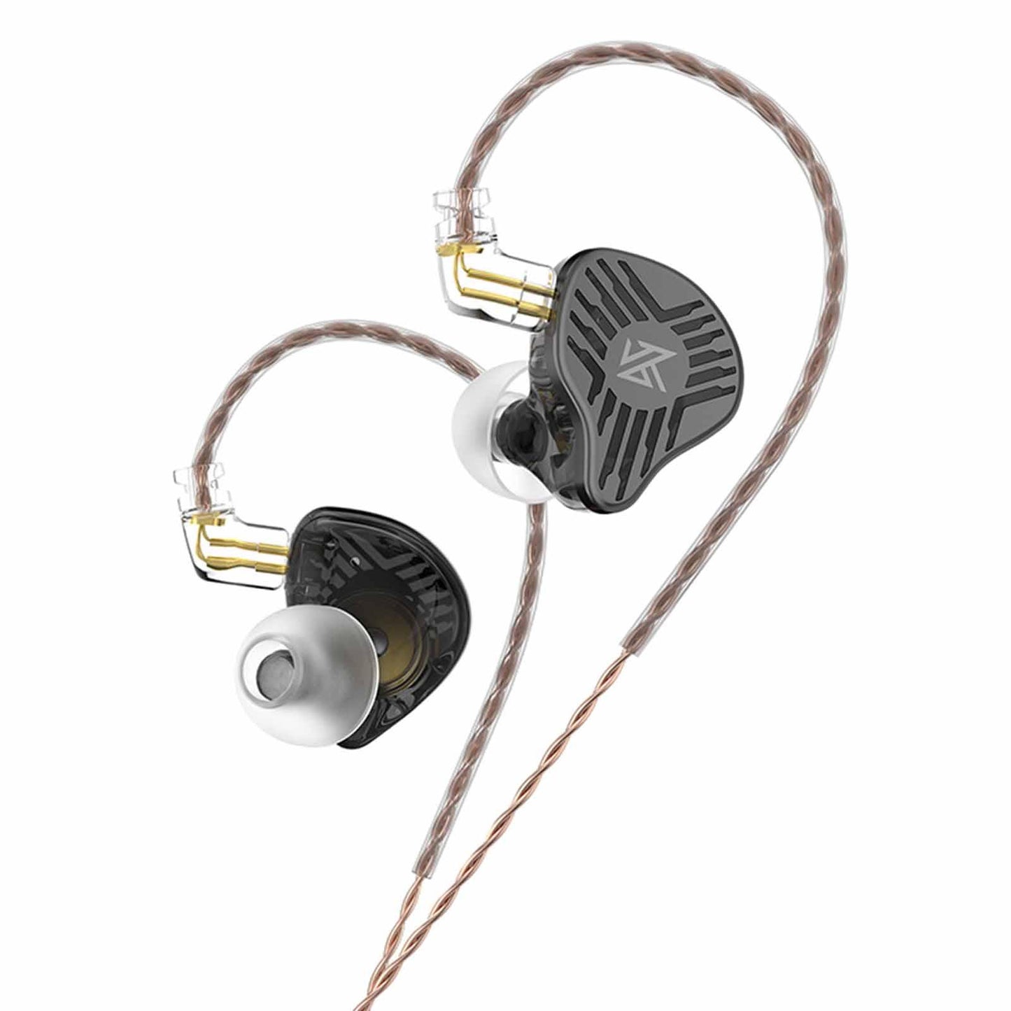 in Ear Earphones Dynamic Driver Bass Monitor for Music Enthusiast Singer Black Standard