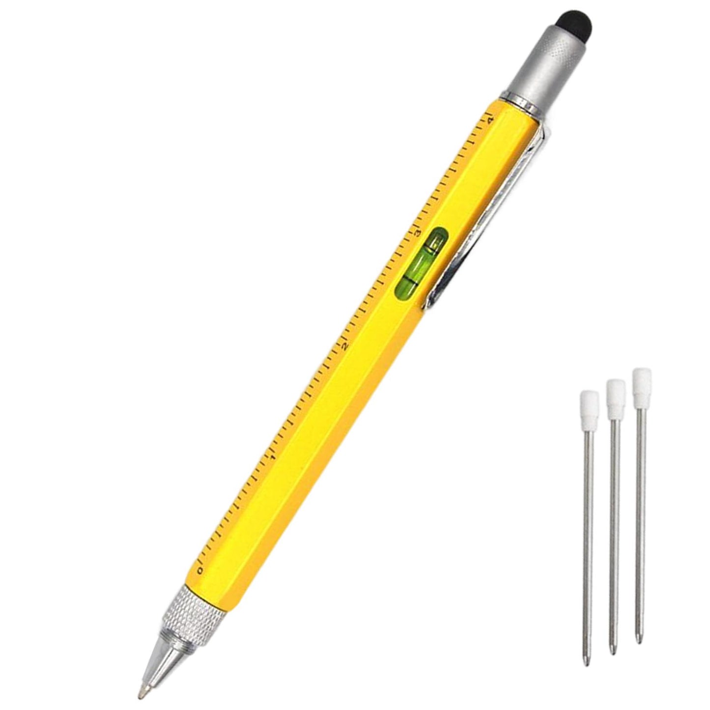 Multitool Pen Screwdriver Touch Screen Stylus Multifunctional Pen Yellow