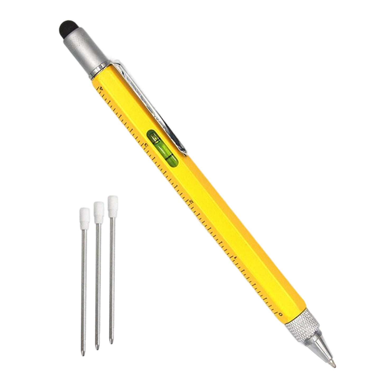 Multitool Pen Screwdriver Touch Screen Stylus Multifunctional Pen Yellow