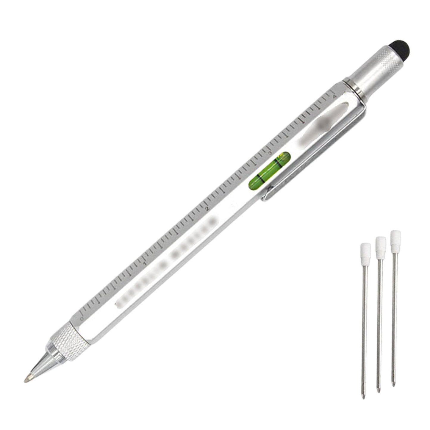 Multitool Pen Screwdriver Touch Screen Stylus Multifunctional Pen Silver