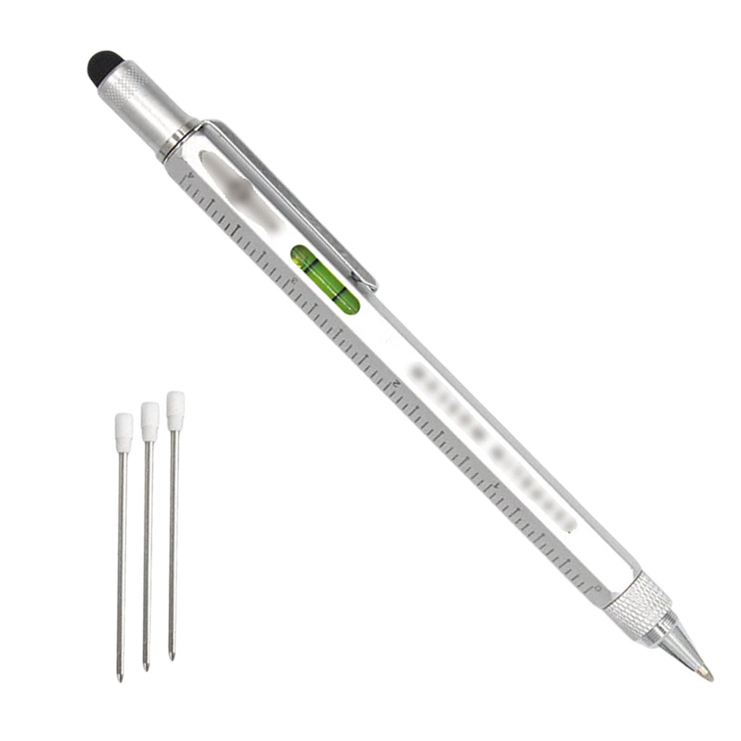 Multitool Pen Screwdriver Touch Screen Stylus Multifunctional Pen Silver