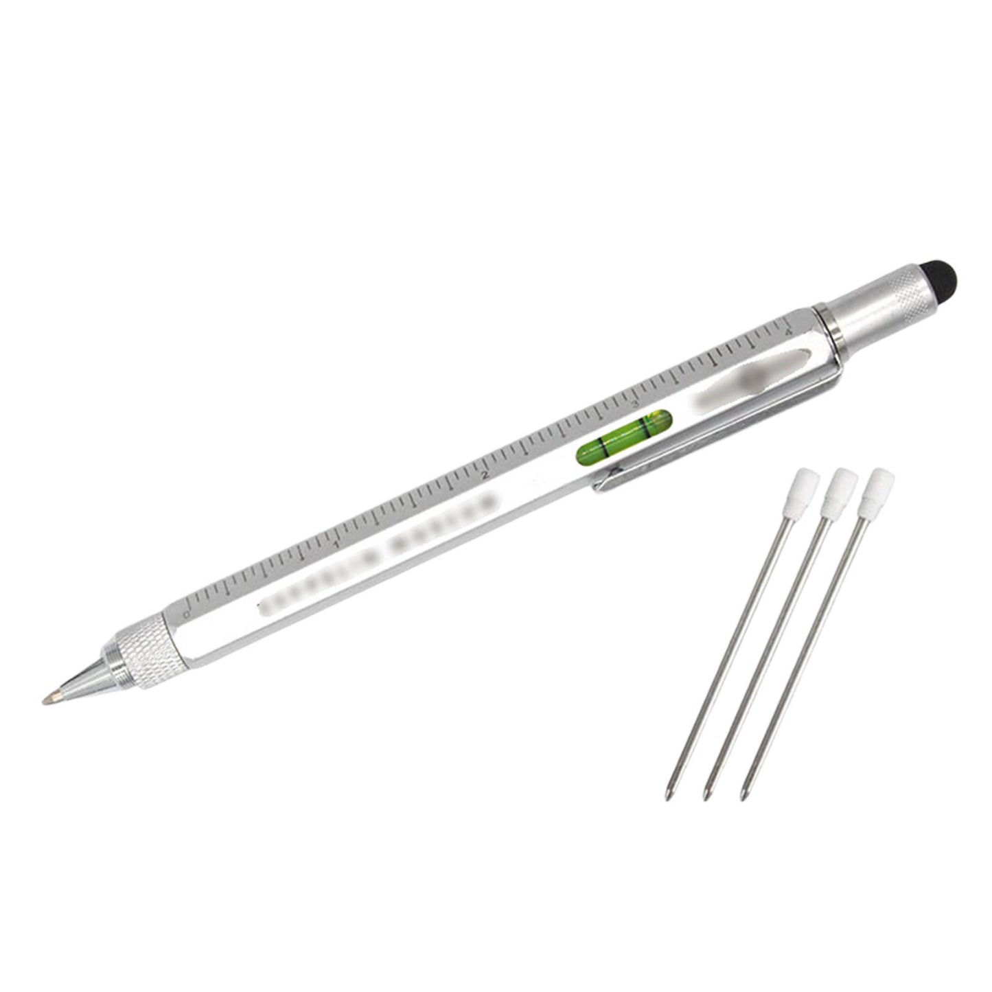 Multitool Pen Screwdriver Touch Screen Stylus Multifunctional Pen Silver