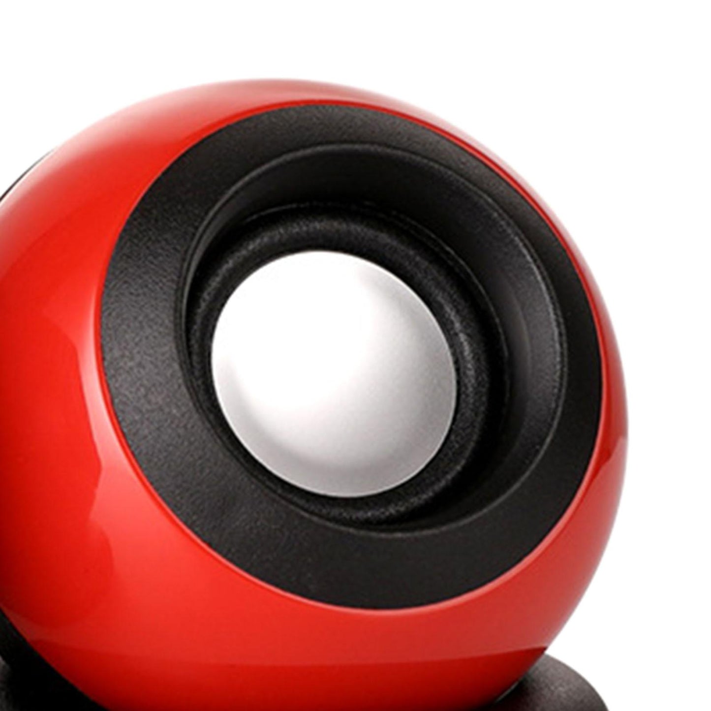 Mini USB Computer Speaker, Stereo Music Deep Bass Laptops Notebook Red
