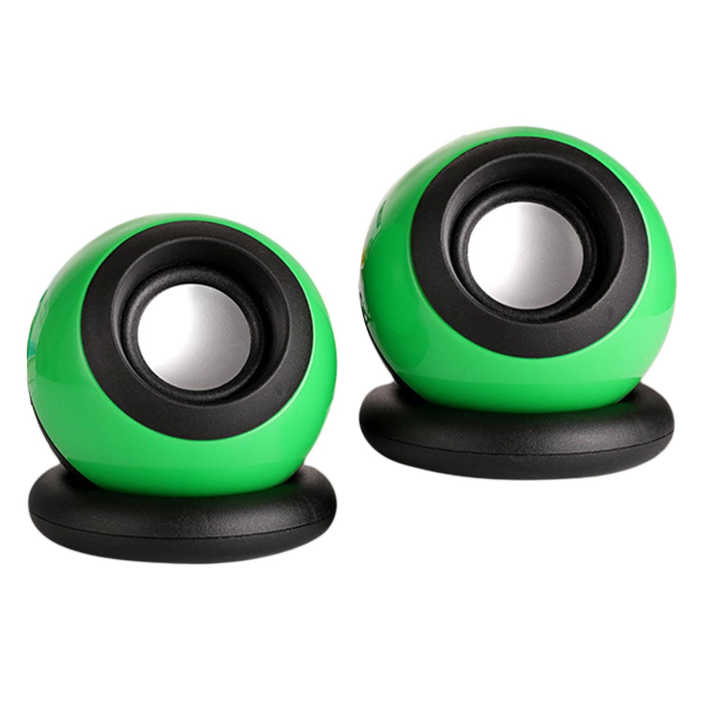 Mini USB Computer Speaker, Stereo Music Deep Bass Laptops Notebook Green