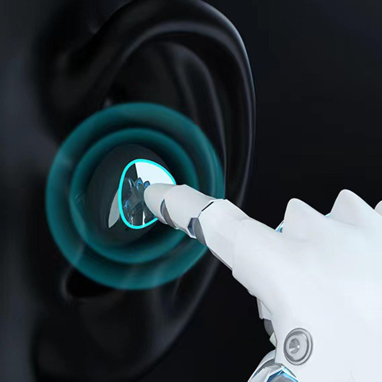 Wireless Headphones Earbuds Battery Display Deep Bass for Fitness Computer