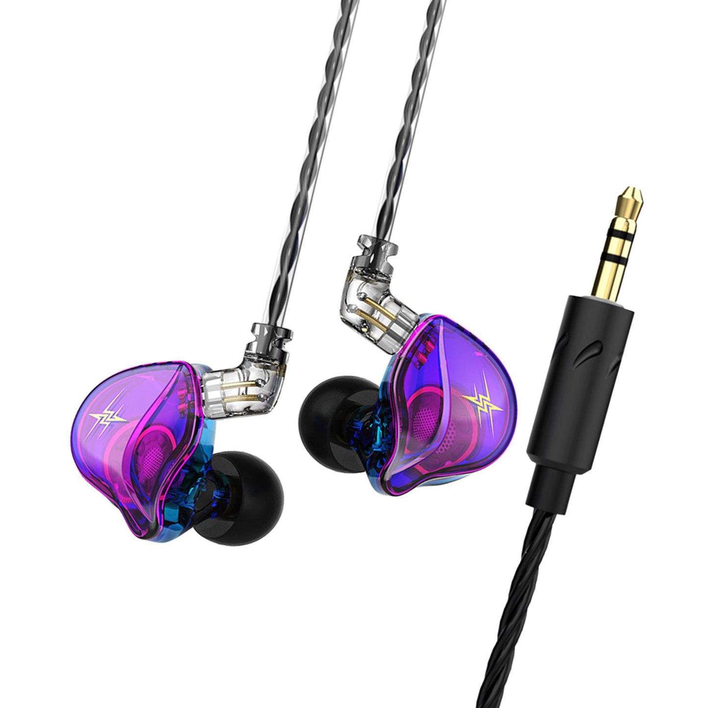 Wired Earbuds Earphone Noise Cancelling for Sport Phone Without Mic Colorful