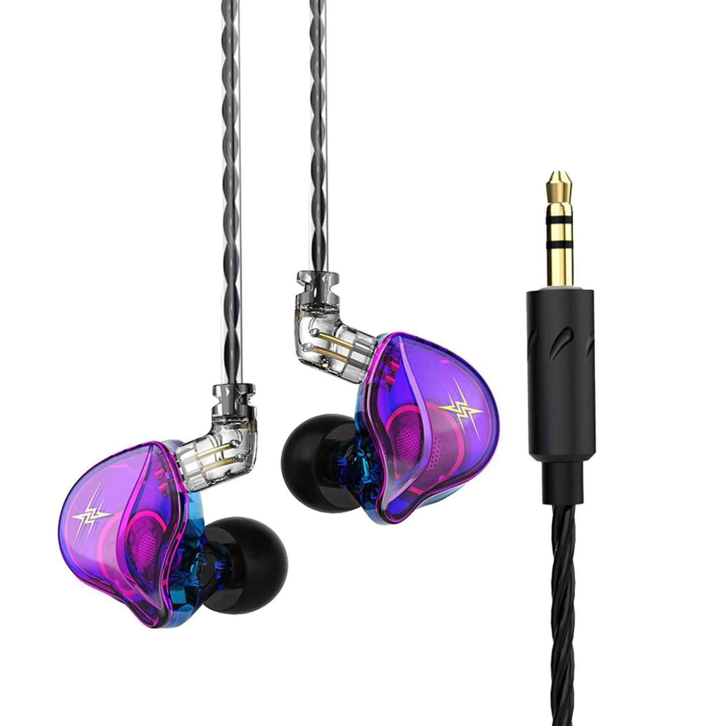 Wired Earbuds Earphone Noise Cancelling for Sport Phone Without Mic Colorful