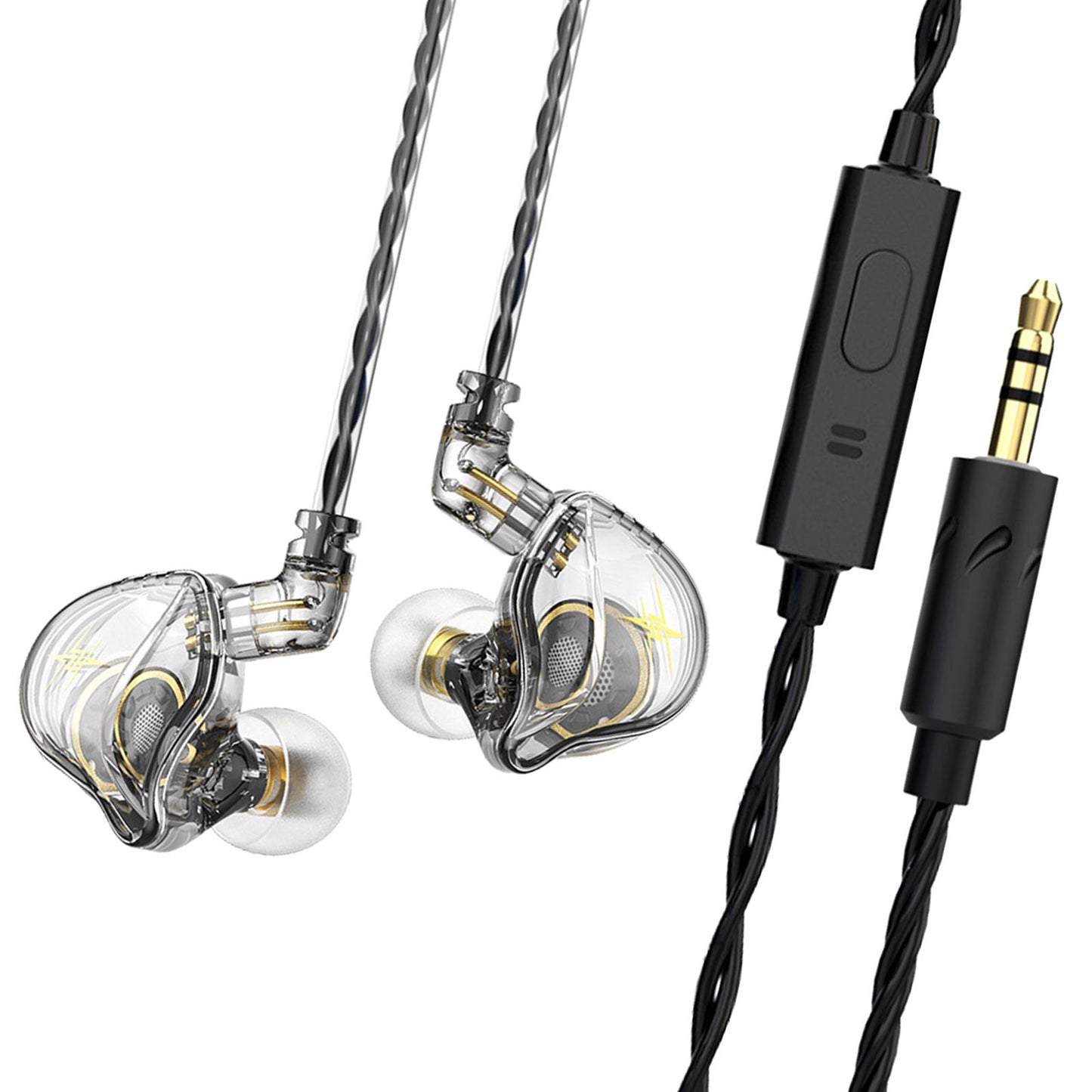 Wired Earbuds Earphone Noise Cancelling for Sport Phone Online Mic Clear