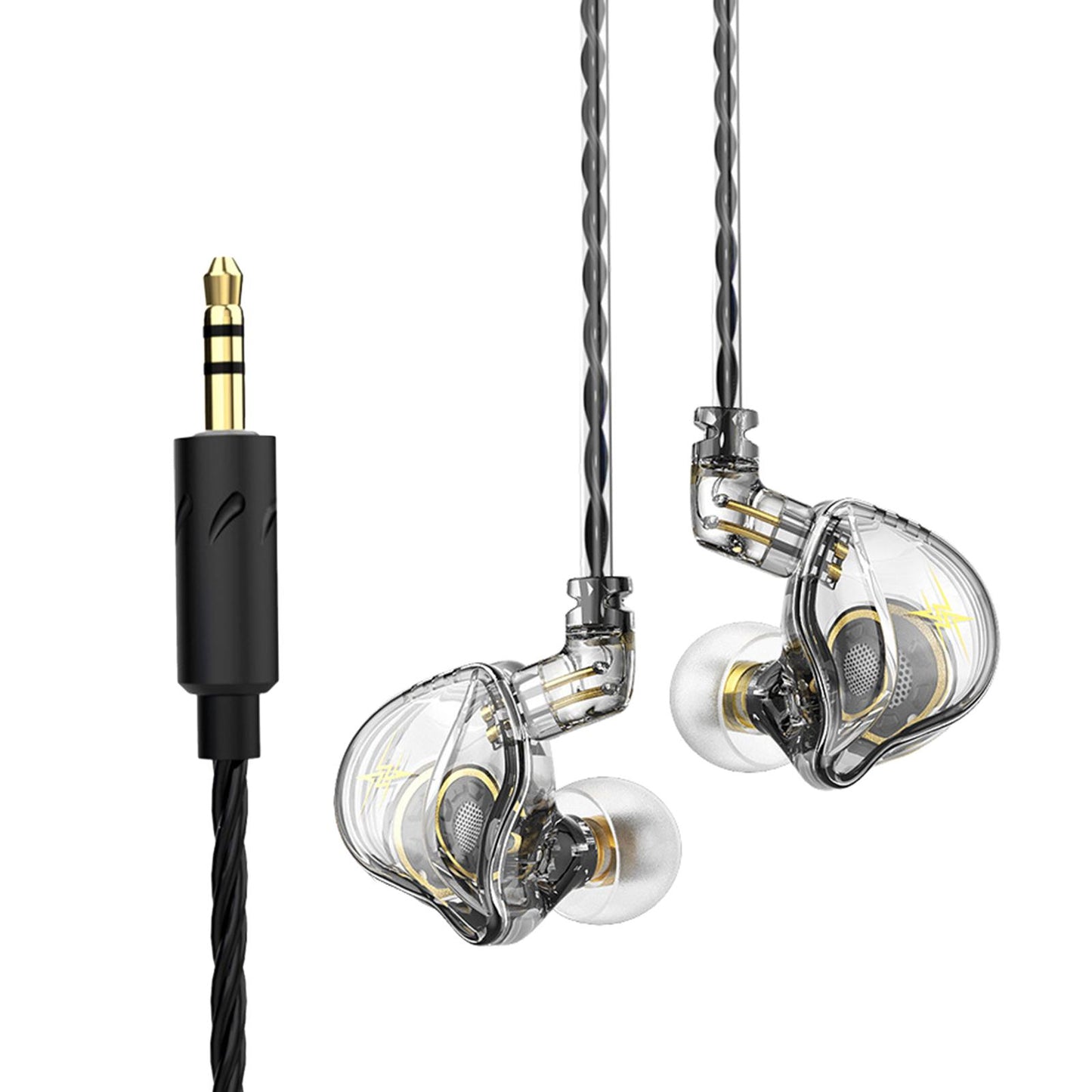 Wired Earbuds Earphone Noise Cancelling for Sport Phone Without Mic Clear