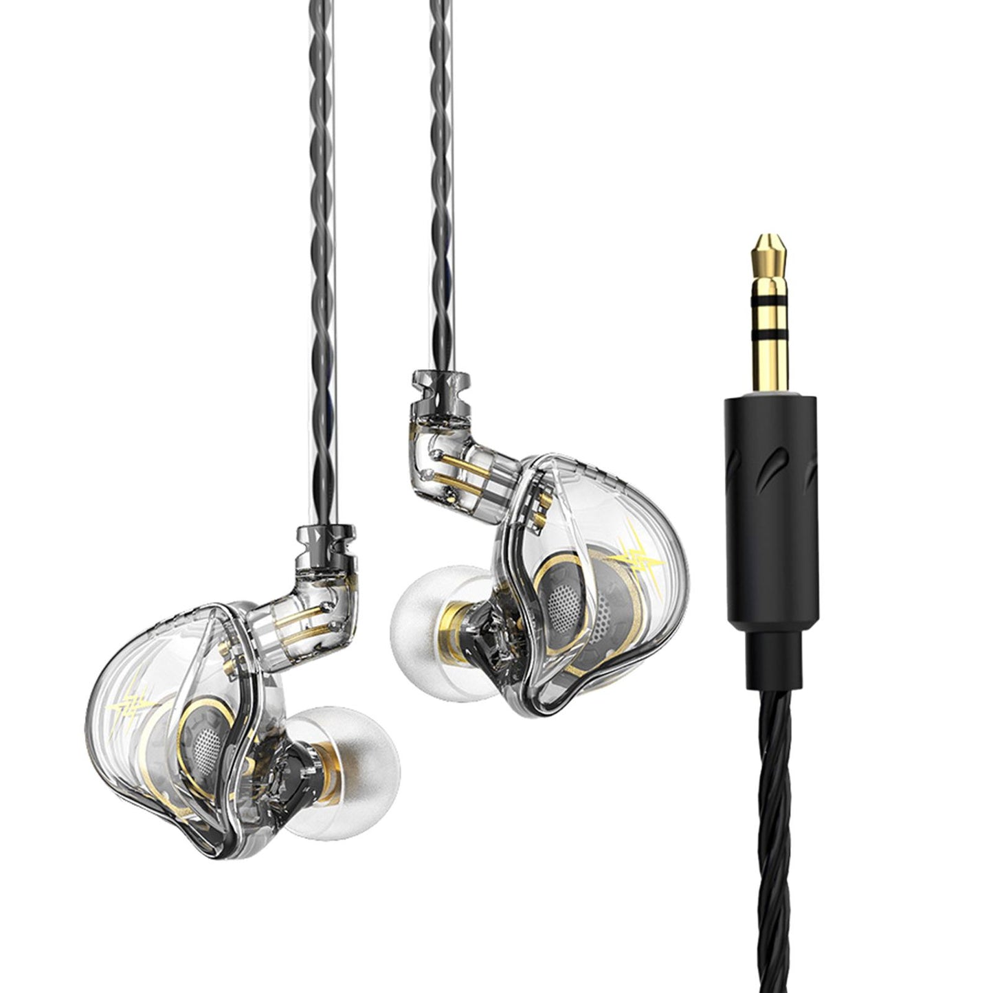 Wired Earbuds Earphone Noise Cancelling for Sport Phone Without Mic Clear