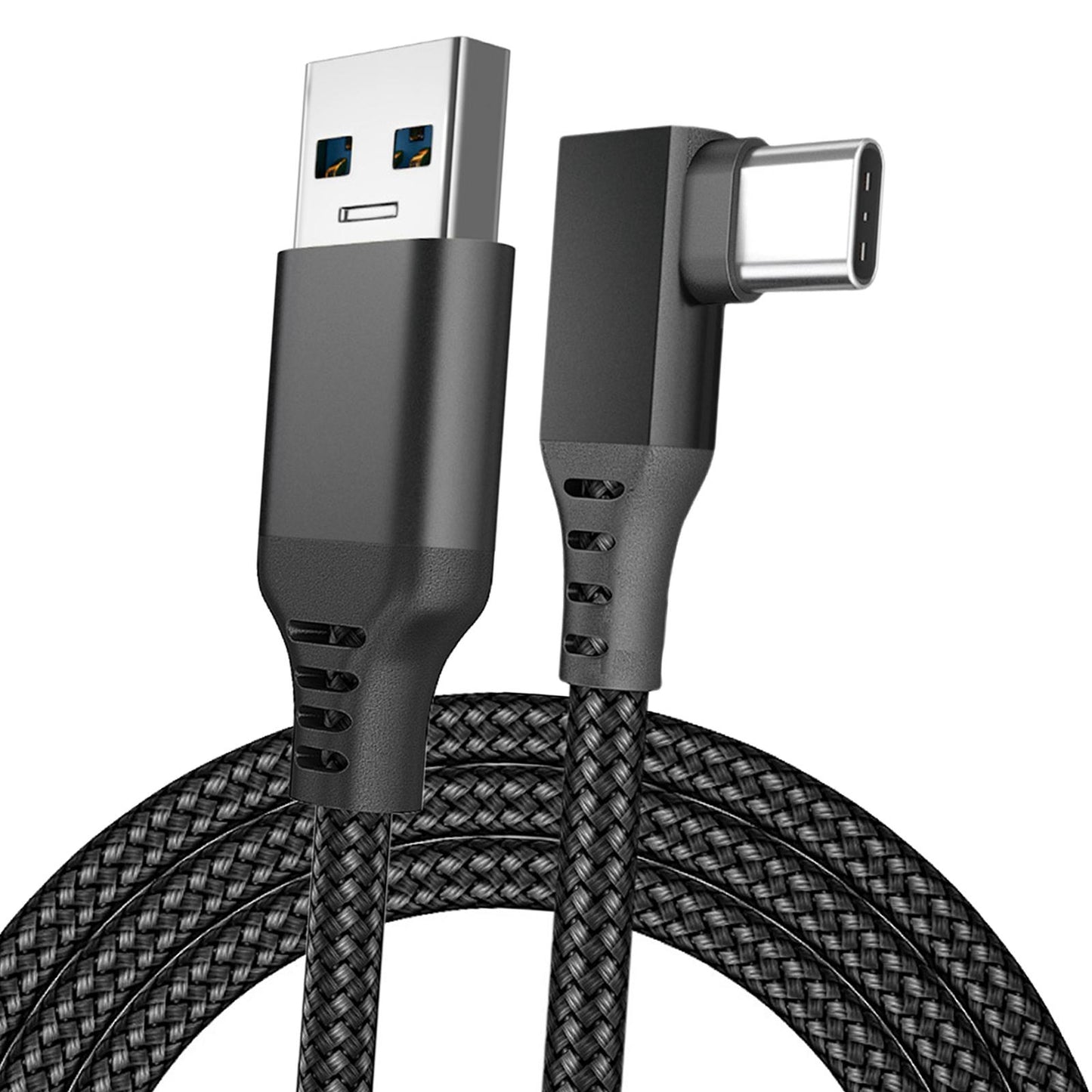 Link Cable Fast Charge 90 Degree for Quest 2 VR Headset Black 6m 20ft