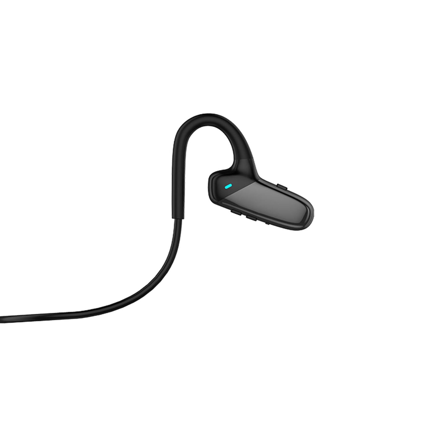 Bone Conduction Headphones Bluetooth Open Ear Sports Headset Stereo Black