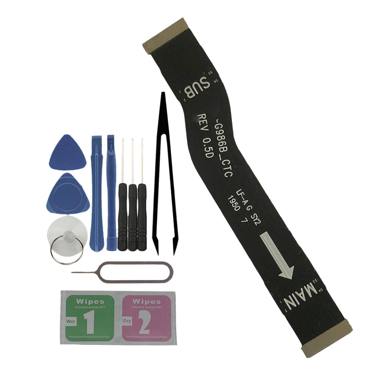 LCD LVD Motherboard Connector Flex Cable Kit for S20 Plus G986U G986B Phones