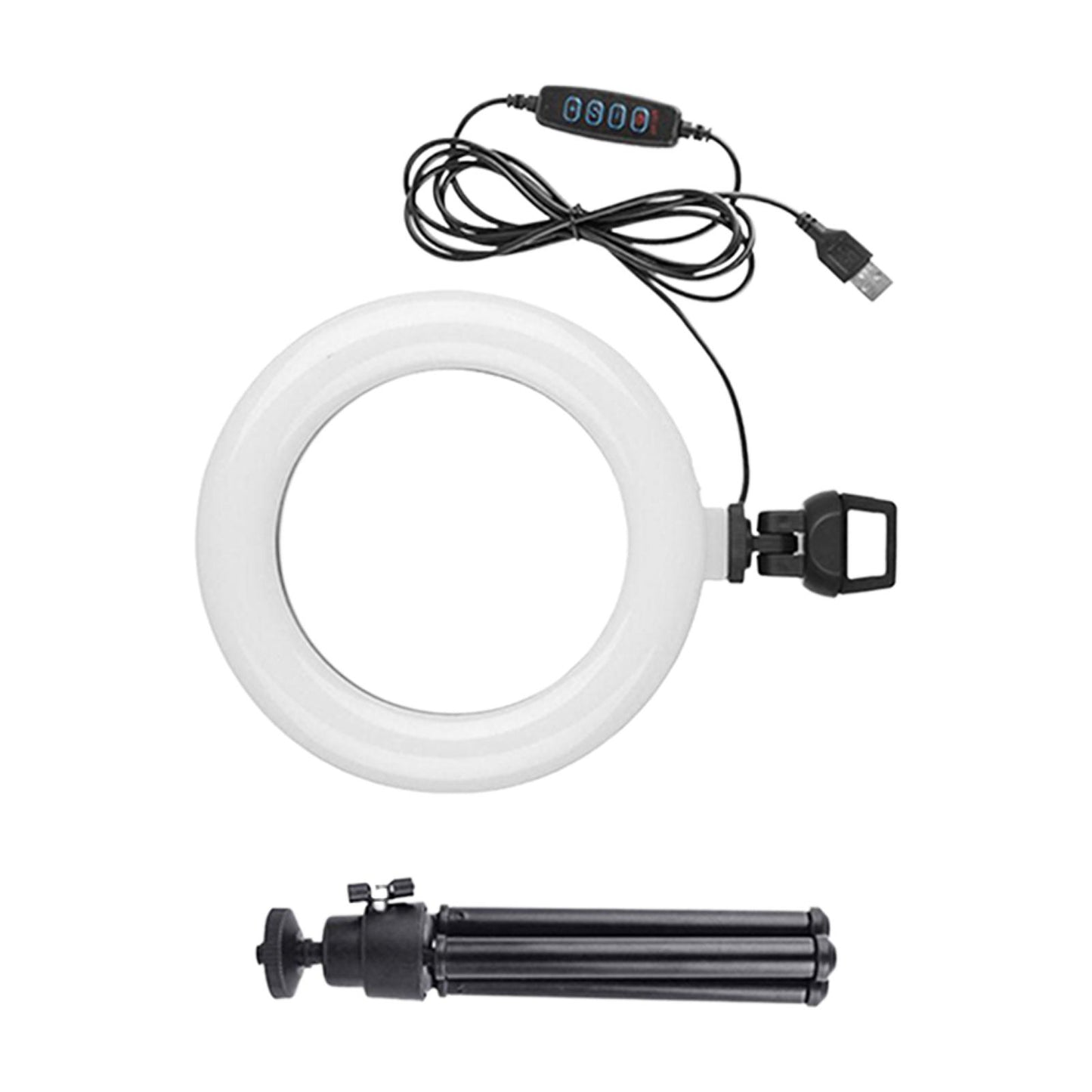 Ring Light 6" 3 Light Modes USB Powered for Live Streaming Laptop Computer