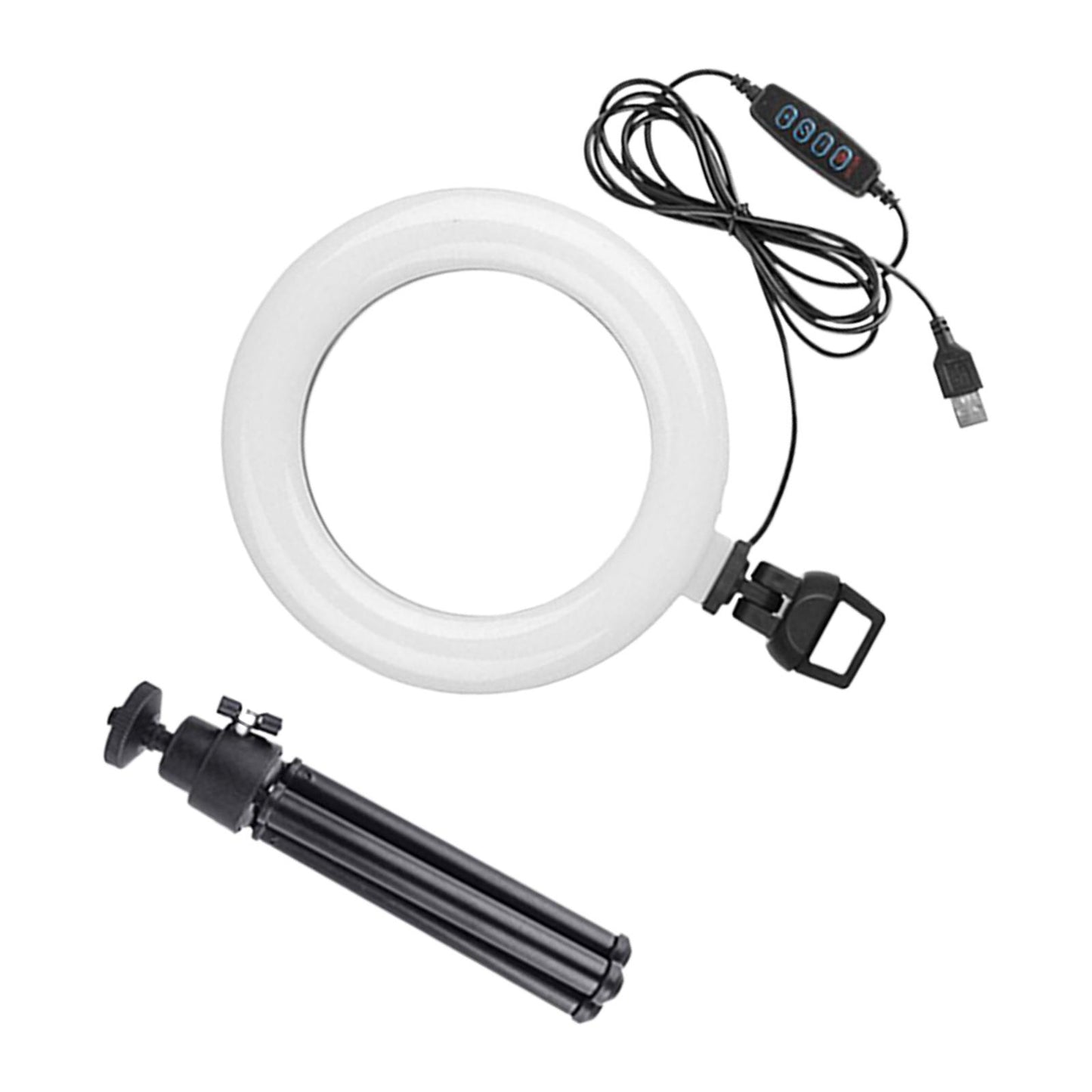 Ring Light 6" 3 Light Modes USB Powered for Live Streaming Laptop Computer