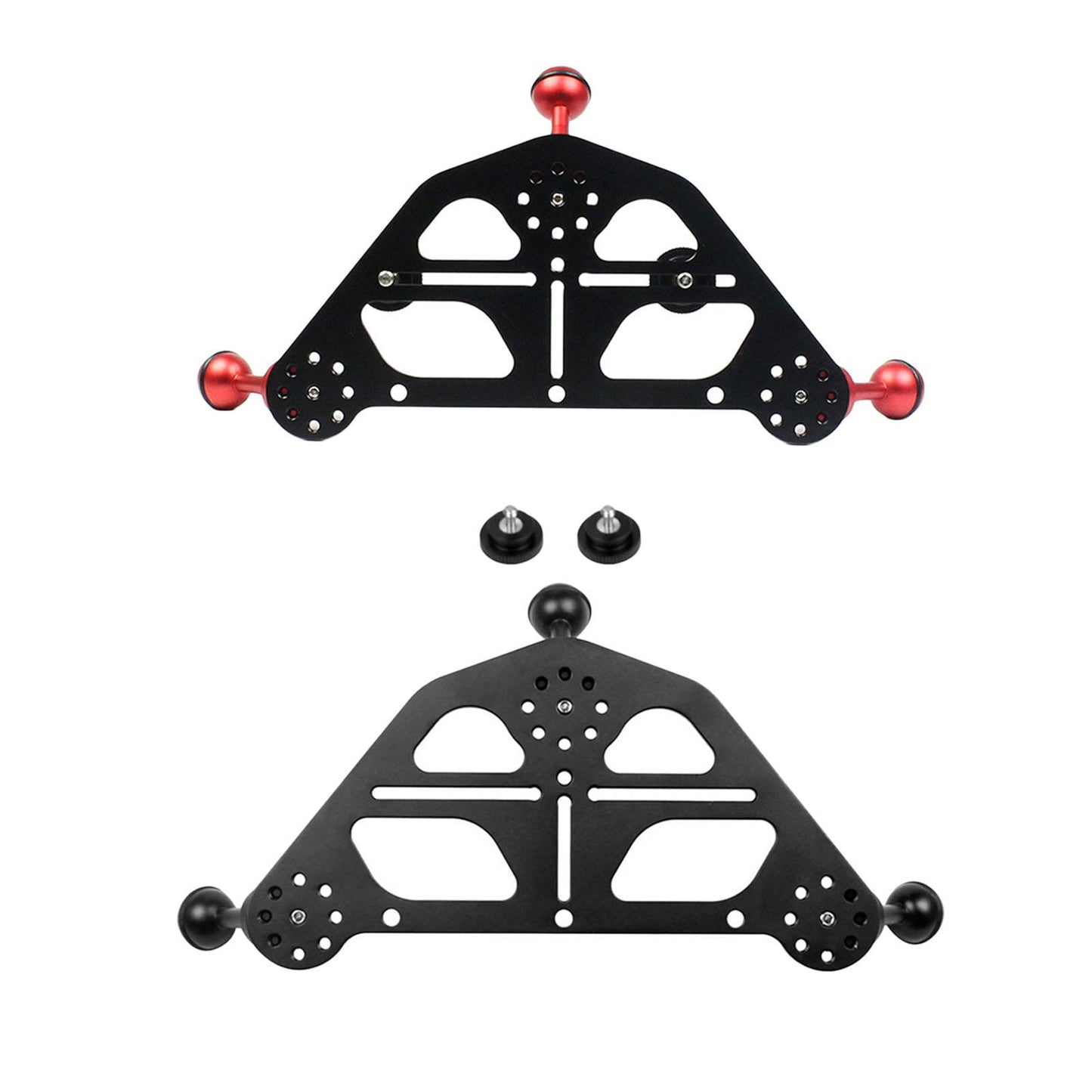 Video Triangle Gimbal Tray Underwater for DSLR Digital cam Tripod Base Red