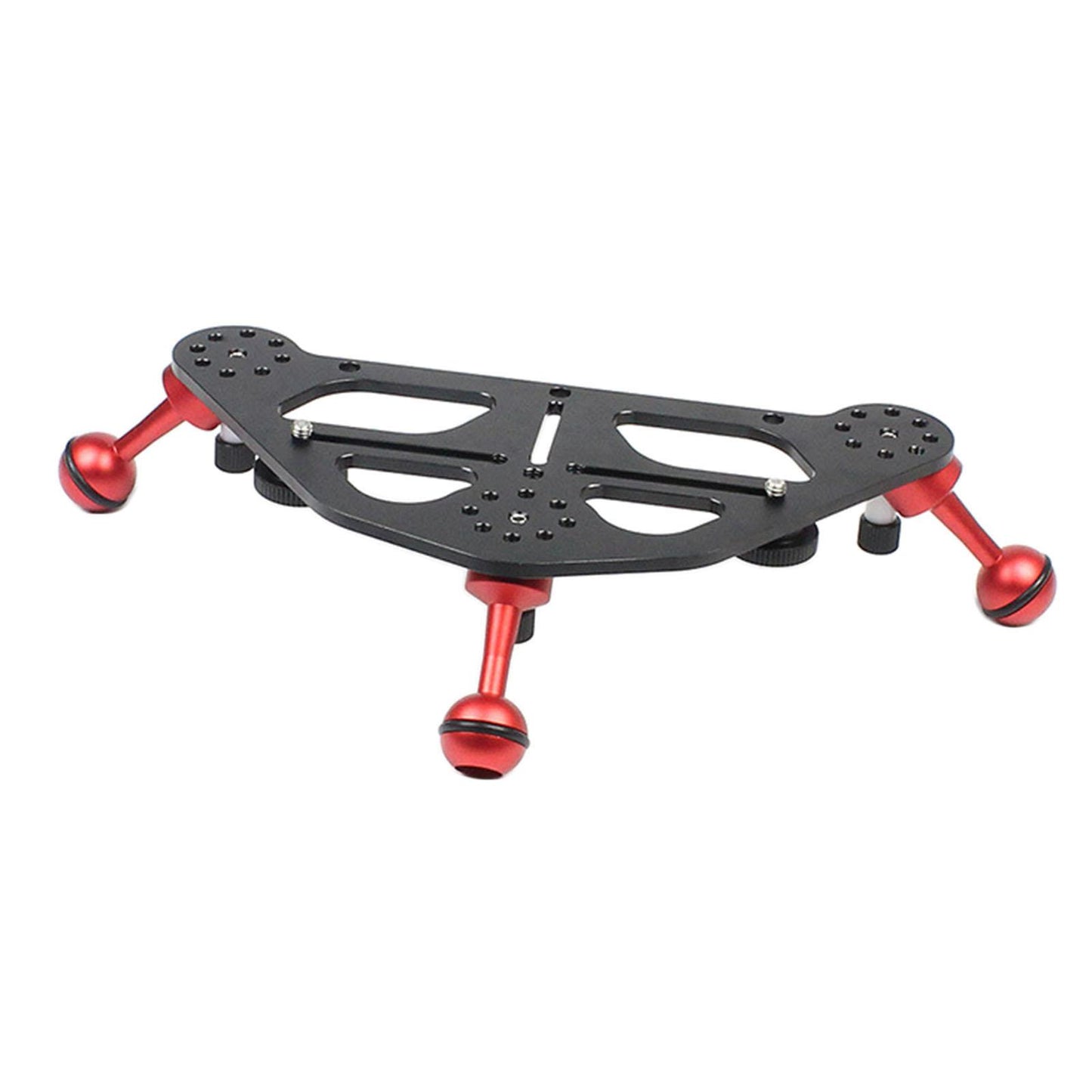 Video Triangle Gimbal Tray Underwater for DSLR Digital cam Tripod Base Red