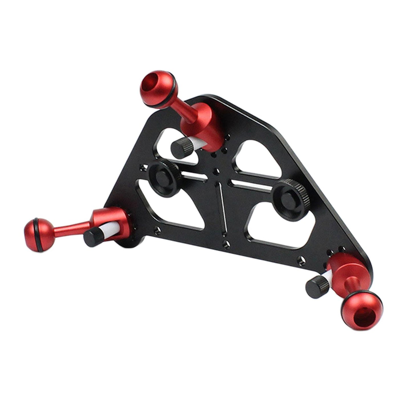 Video Triangle Gimbal Tray Underwater for DSLR Digital cam Tripod Base Red