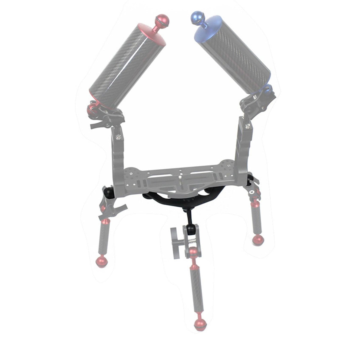 Video Triangle Gimbal Tray Underwater for DSLR Digital cam Tripod Base Black