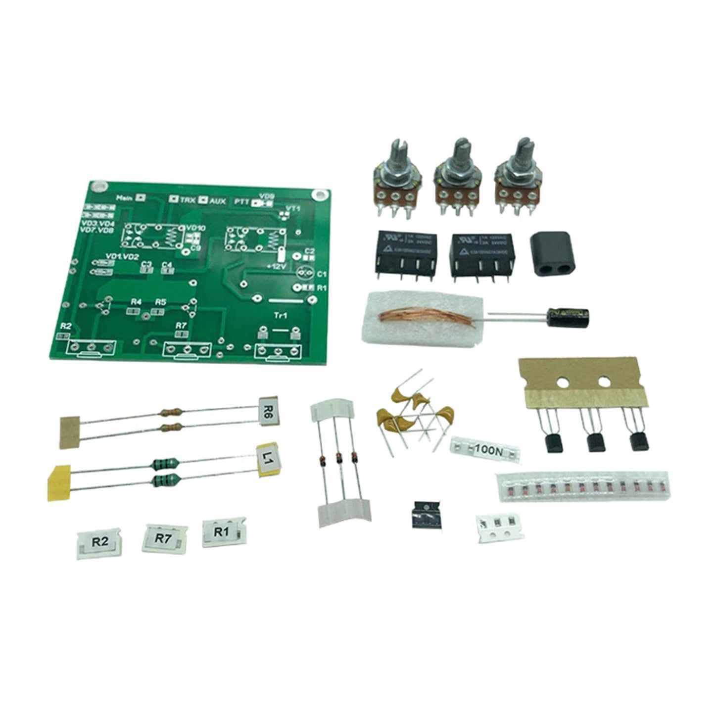 Qrm Eliminator Kits 1-30MHZ HF Bands with Built in PTT Control for Radio DIY