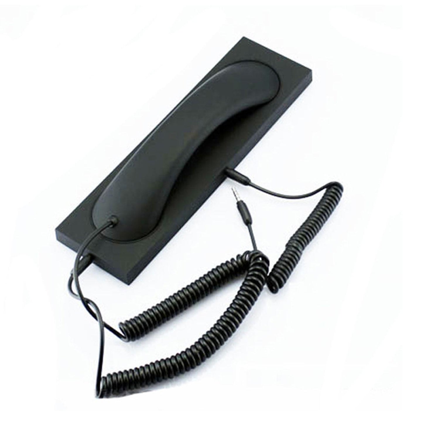 Retro Phone Handset Headset Comfortable Call Fashion for iPhone Smartphones Black