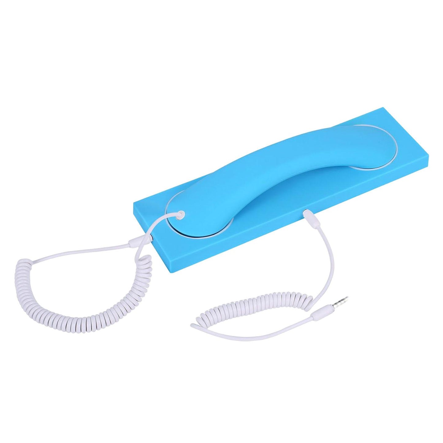 Retro Phone Handset Headset Comfortable Call Fashion for iPhone Smartphones Blue