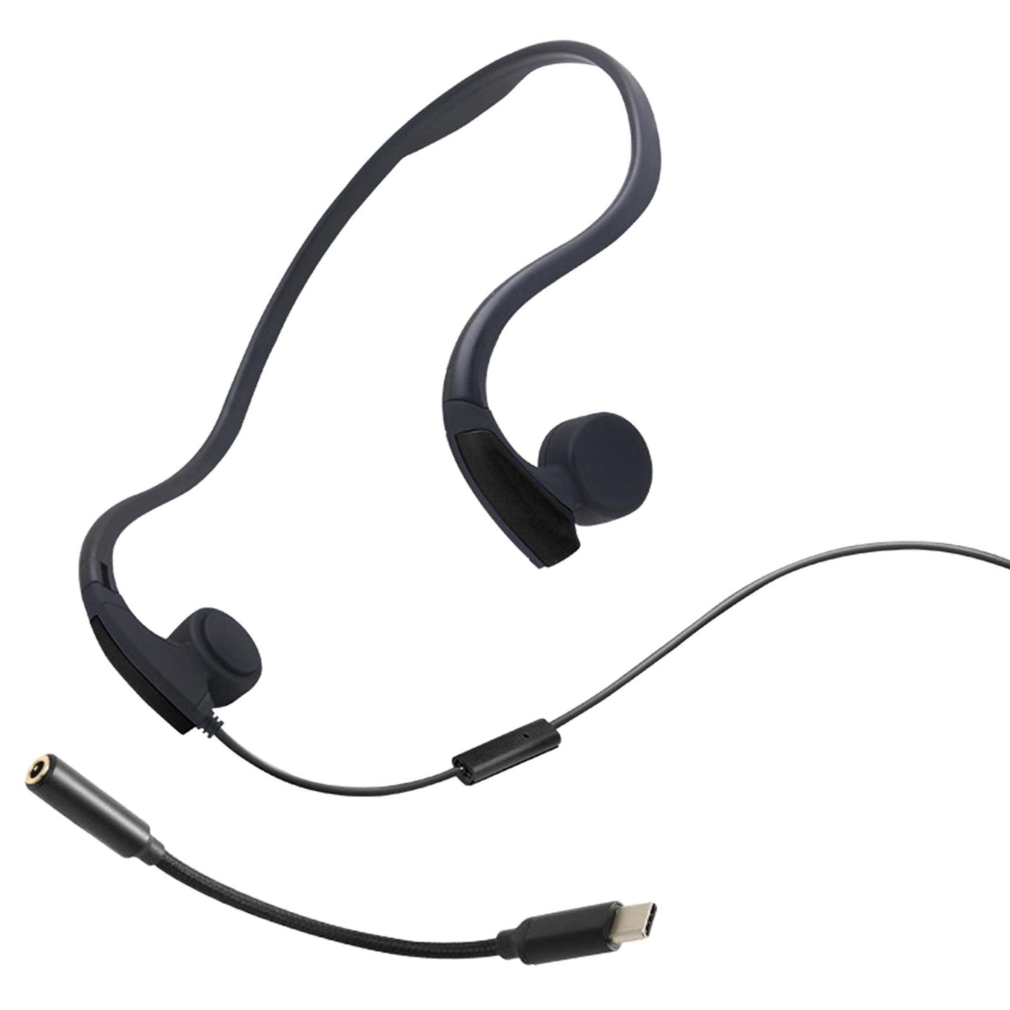 Microphone Neckband Headset Voice Control for Running Sports Tablets