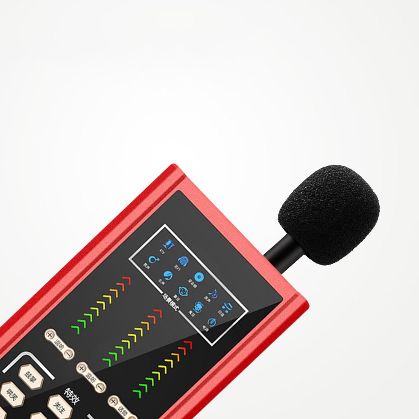 Mini Condenser Microphone Anti Interference for Cell Phone Black Three Level