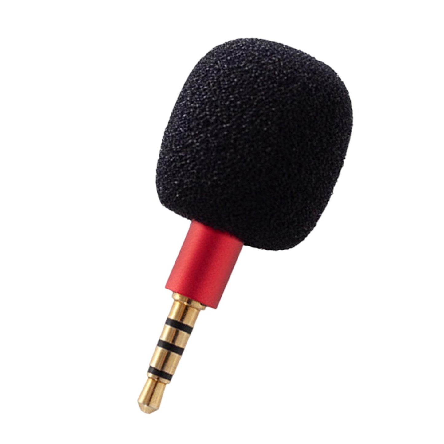 Mini Condenser Microphone Anti Interference for Cell Phone Red Four Level