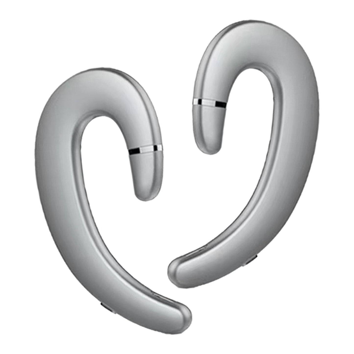 Bluetooth 5.0 Headphone HD Calling Built in Mic for Driving Business Silver