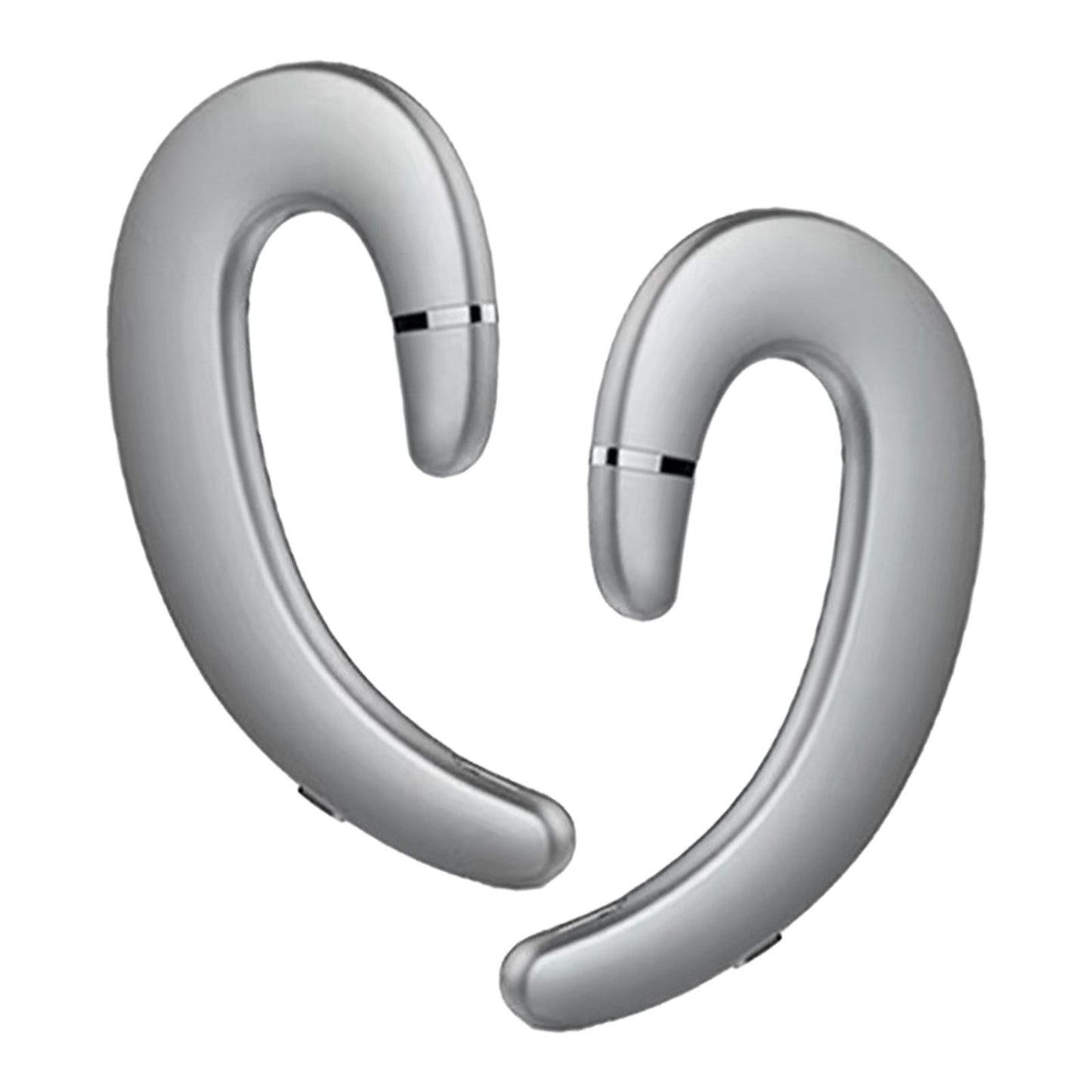 Bluetooth 5.0 Headphone HD Calling Built in Mic for Driving Business Silver