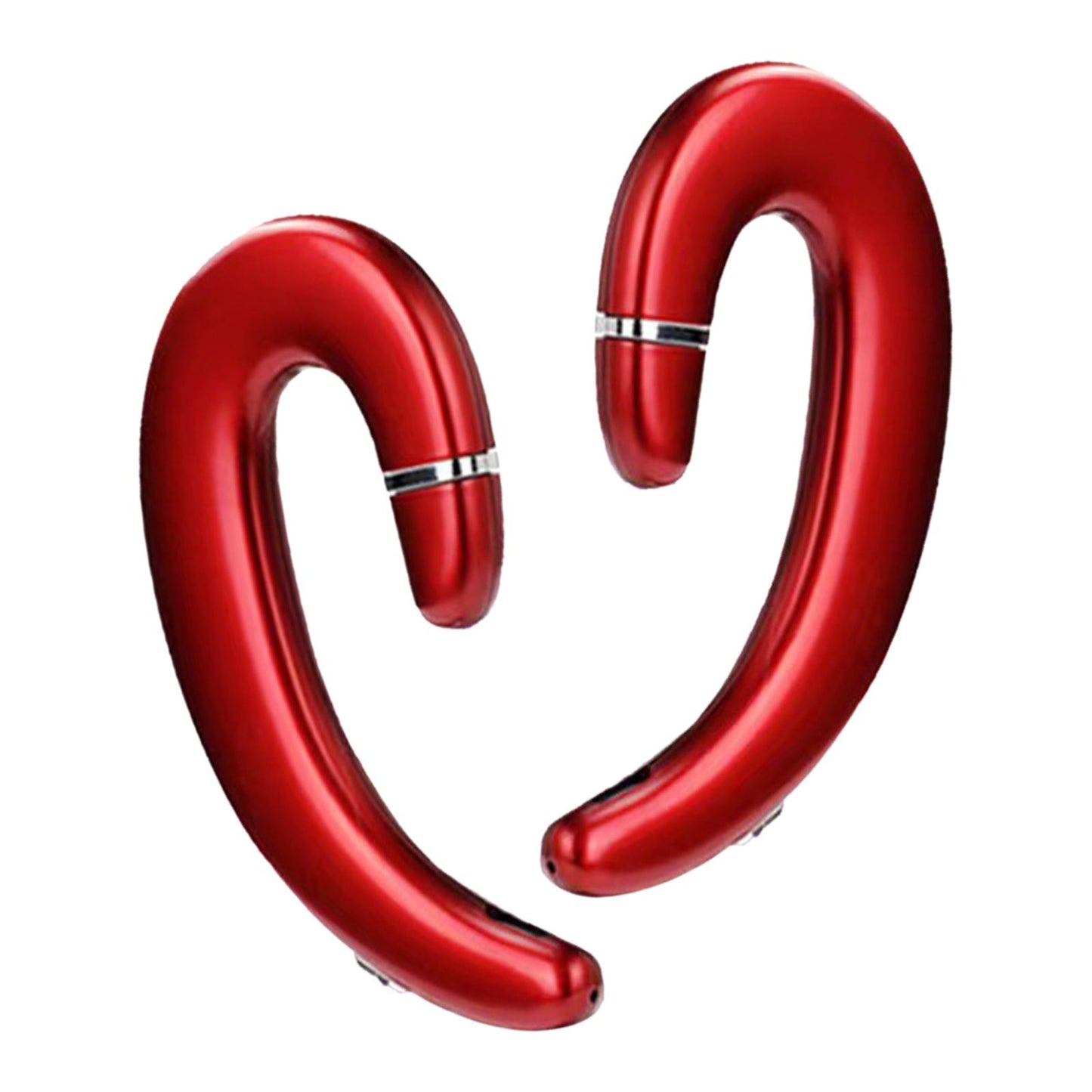 Bluetooth 5.0 Headphone HD Calling Built in Mic for Driving Business Red