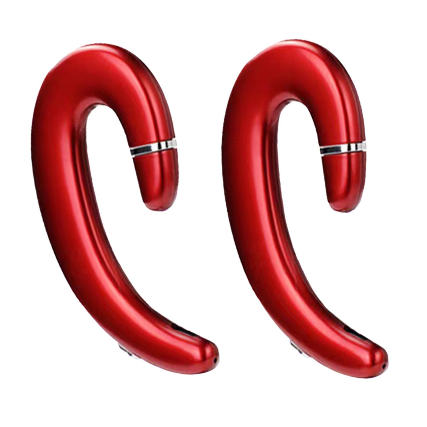 Bluetooth 5.0 Headphone HD Calling Built in Mic for Driving Business Red