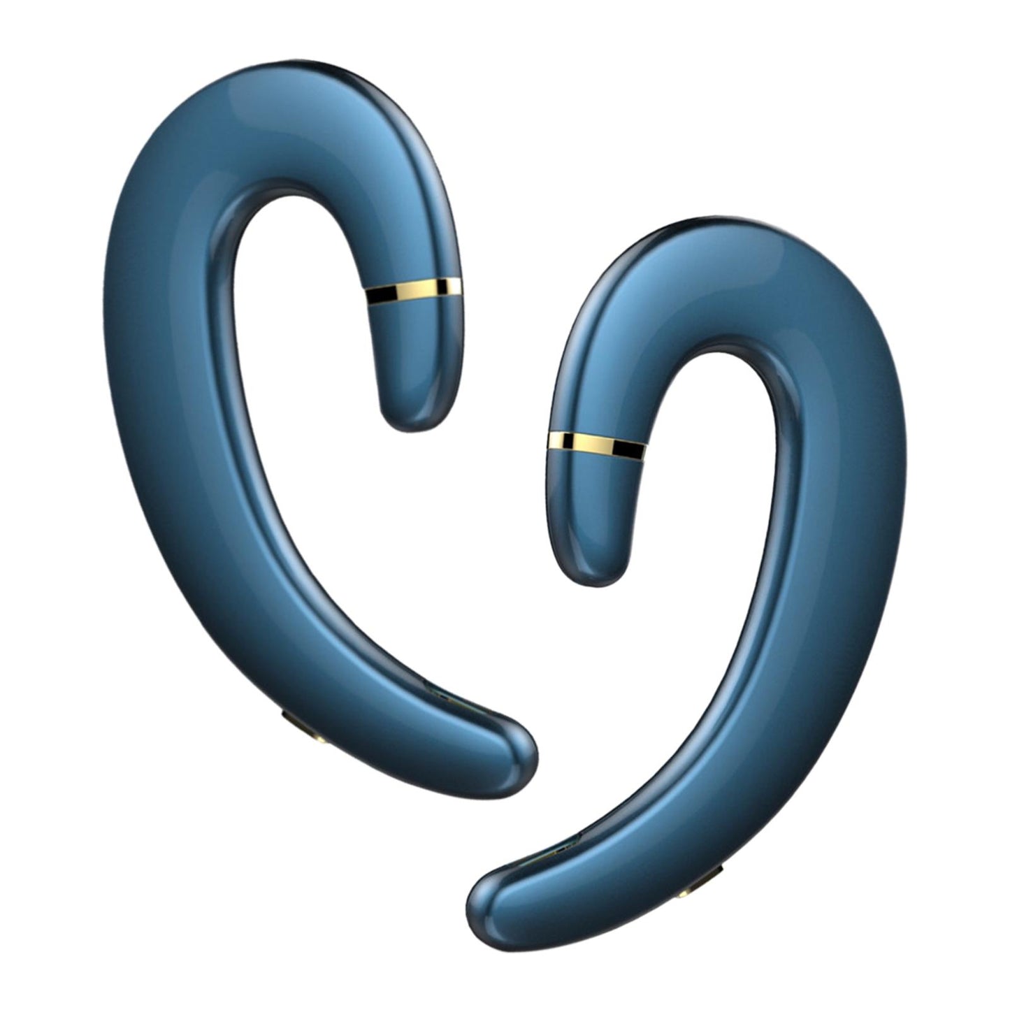 Bluetooth 5.0 Headphone HD Calling Built in Mic for Driving Business Blue