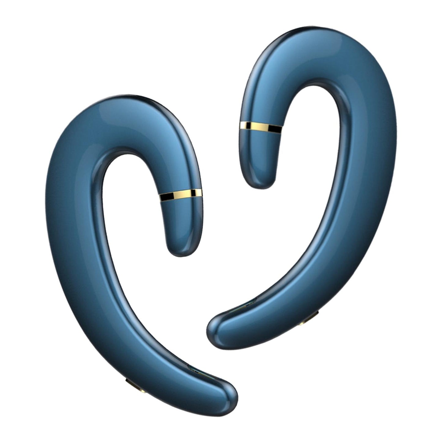 Bluetooth 5.0 Headphone HD Calling Built in Mic for Driving Business Blue