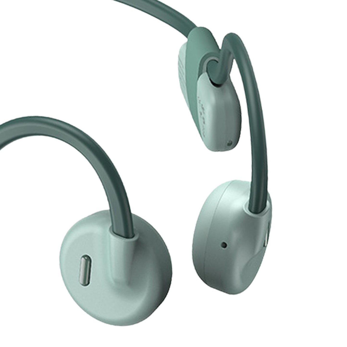 Bone Conduction Headphones with Mic IPX6 Waterproof for Bicycling Sports Green