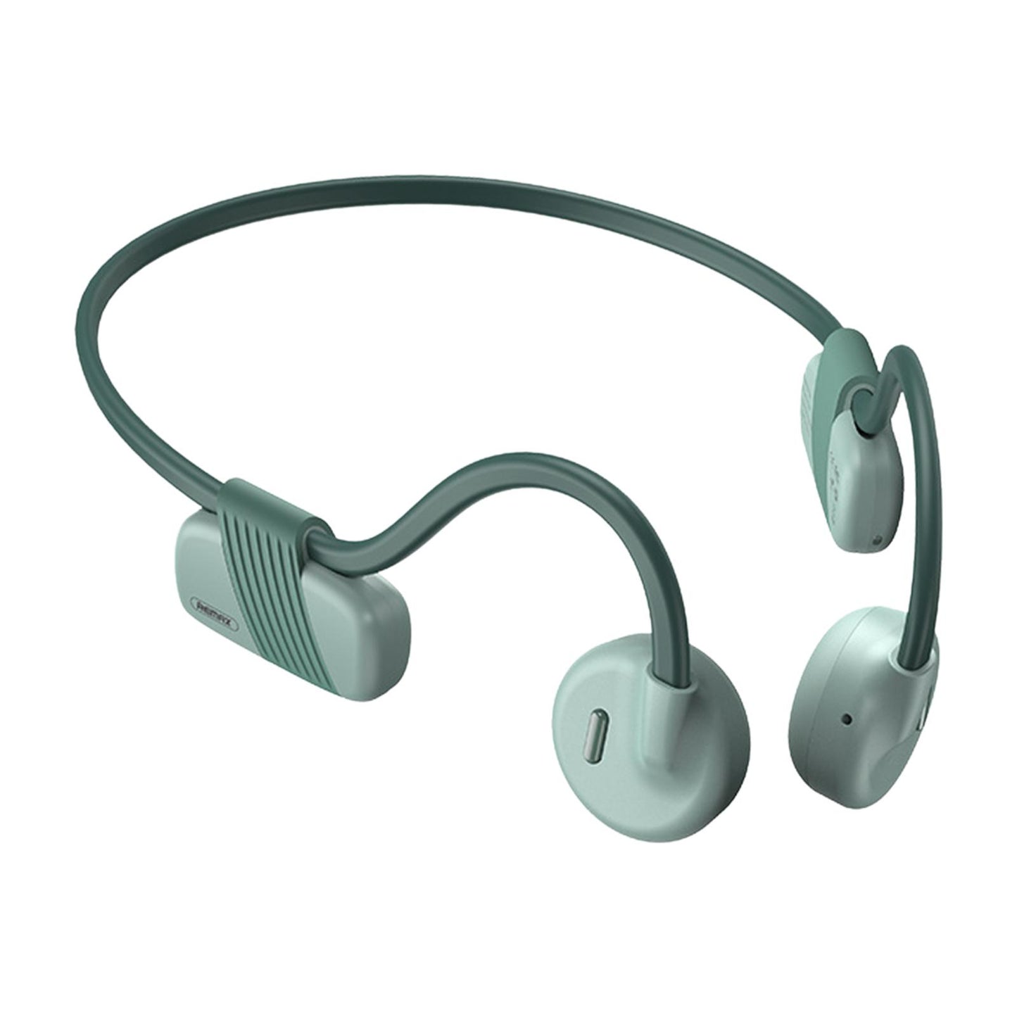 Bone Conduction Headphones with Mic IPX6 Waterproof for Bicycling Sports Green