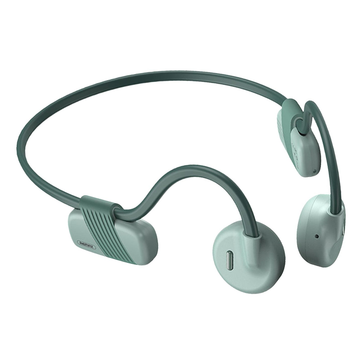 Bone Conduction Headphones with Mic IPX6 Waterproof for Bicycling Sports Green