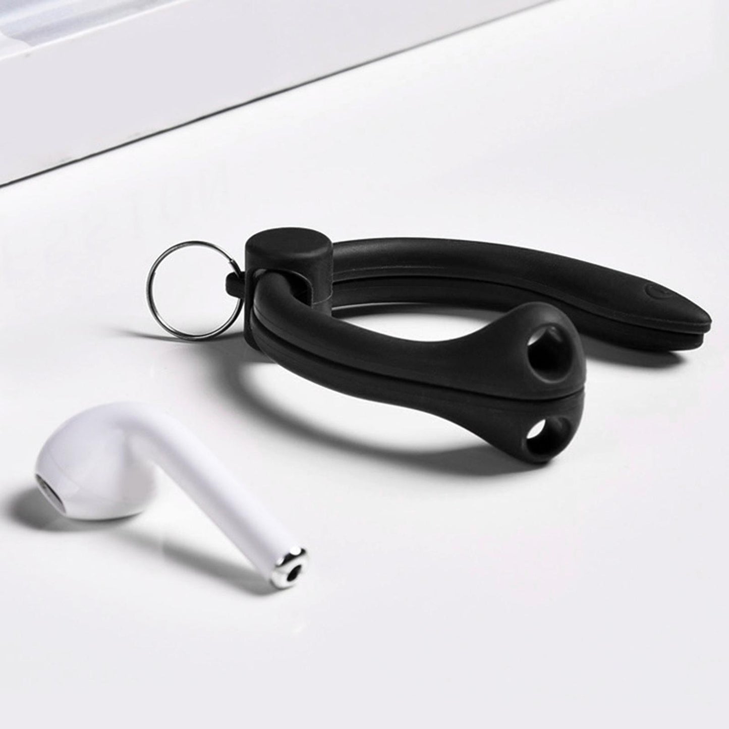 Silicone Ear Hooks Anti Drop Anti Slip for Bluetooth Earbuds Accessories Black