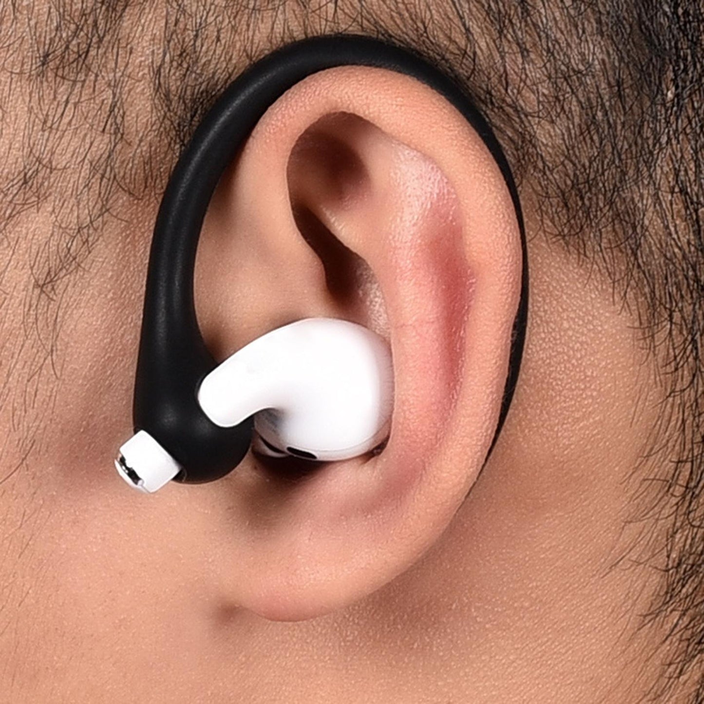 Silicone Ear Hooks Anti Drop Anti Slip for Bluetooth Earbuds Accessories Black