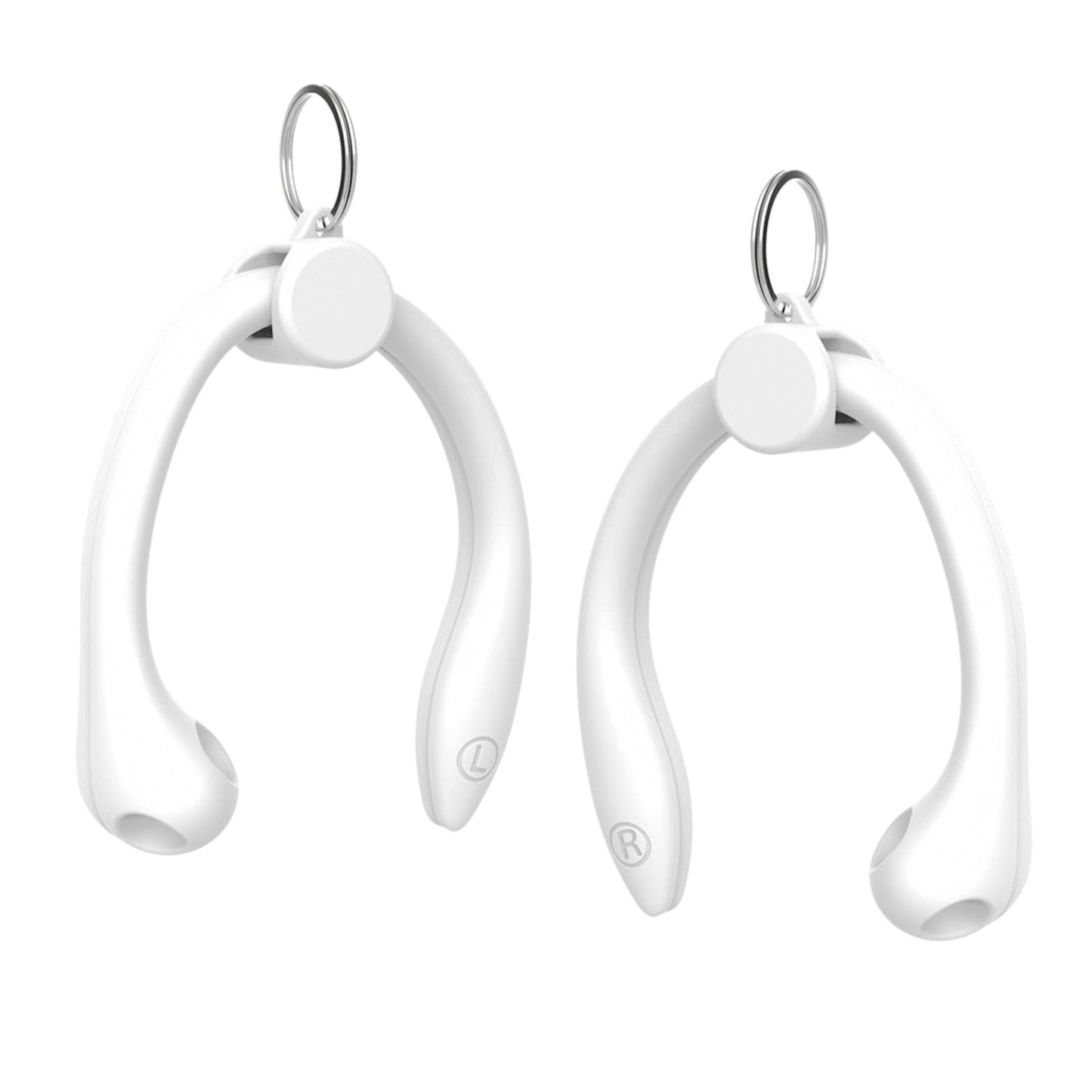 Silicone Ear Hooks Anti Drop Anti Slip for Bluetooth Earbuds Accessories Bright White